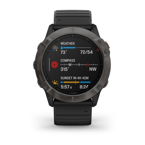 Garmin Fenix 6X Pro Sapphire Multispor GPS Akıllı Saat Siyah